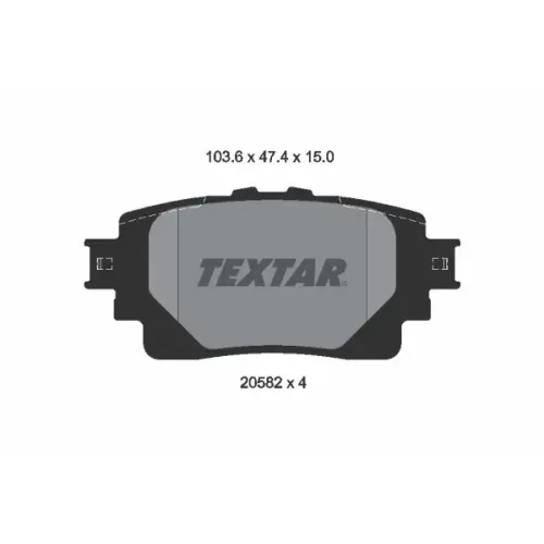 Fékbetétkészlet, Tárcsafék - TEXTAR (2058201)