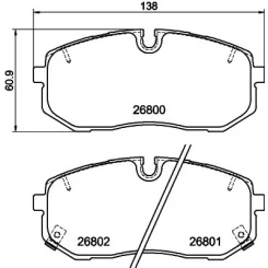 Fékbetétkészlet, Tárcsafék Hyundai P. I20 1,6 T-Gdi 20- - TEXTAR (2680001)