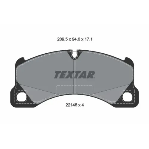 Fékbetétkészlet, Tárcsafék - TEXTAR (2214801)