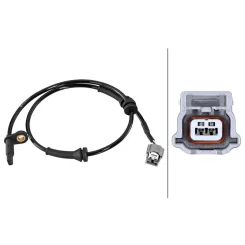 Érzékelő, Kerékfordulatszám Nissan P. Qashqai 13- Bal/Jobb - HELLA (6PU358218-761)