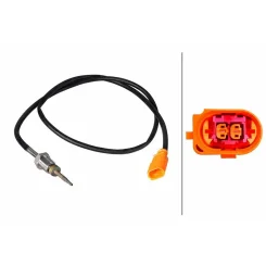 Érzékelő, Kipufogógáz-Hőmérséklet Audi A3, Q3 2,0 Tdi 03- - HELLA (6PT358226-431)