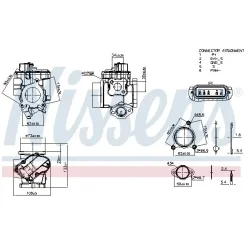 Szelep Egr Renault Master Ii 2,5Dci - NISSENS (NIS98410)
