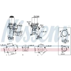 Szelep Egr Opel Astra H 1,7Cdti - NISSENS (NIS98513)