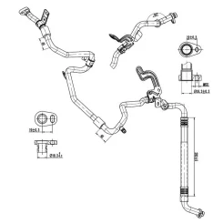Cső Klíma Fiat, Renault - TRISCAN (901010025)