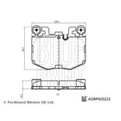 Fékbetétkészlet, Tárcsafék Bmw P. 2/3/4/X5/X6/X7/Z4 1,6-3,0 22- - BLUE PRINT (ADBP420222)