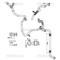 Cső Klíma Fiat, Opel, Renault - TRISCAN (901010039)