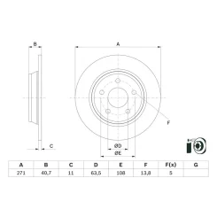 Féktárcsa - BOSCH (0986479F78)