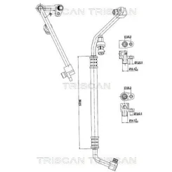 Cső Klíma Renault, Nissan, Opel - TRISCAN (901010012)