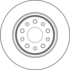 Féktárcsa Jeep P. Gladiator/Wrangler 2,0/2,2-3,0 D 17- - TRW (DF6869S)