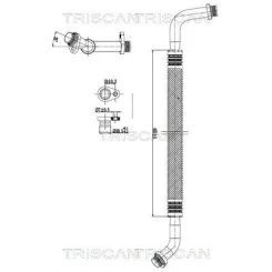 Cső Klíma Opel, Psa, Toyota, Fiat - TRISCAN (901010044)