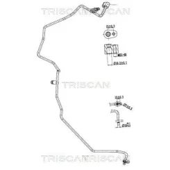 Cső Klíma Dacia - TRISCAN (901025049)