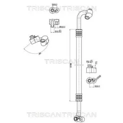 Cső Klíma Vw - TRISCAN (901029140)