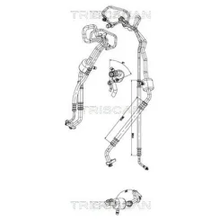 Cső Klíma Opel - TRISCAN (901024025)
