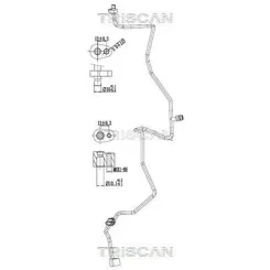 Cső Klíma Dacia - TRISCAN (901025013)