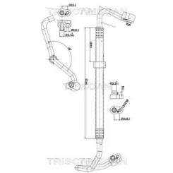 Cső Klíma Vw - TRISCAN (901029086)