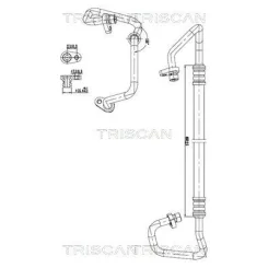 Cső Klíma Dacia - TRISCAN (901025034)