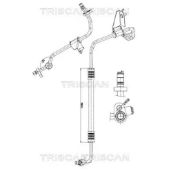 Cső Klíma Dacia - TRISCAN (901025037)