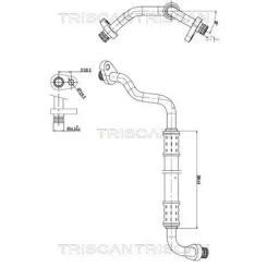 Cső Klíma Citroën, Peugeot - TRISCAN (901028107)