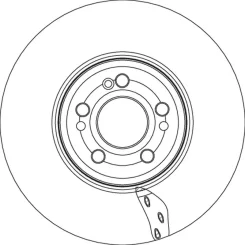 Féktárcsa Db P. V167 2,0 D 4-Matic 18-23 - TRW (DF6942S)