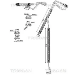 Cső Klíma Fiat - TRISCAN (901015021)