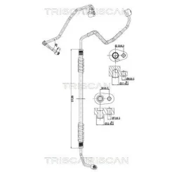 Cső Klíma Citroën, Peugeot - TRISCAN (901028118)