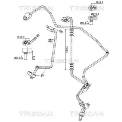 Cső Klíma Vw, Audi, Skoda - TRISCAN (901029082)