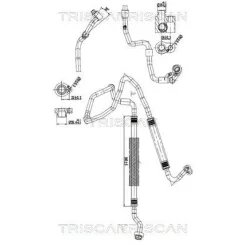Cső Klíma Vw, Audi - TRISCAN (901029139)