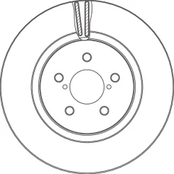 Féktárcsa Subaru P. Impreza/Xv 1,6-2,0 16- - TRW (DF6851)