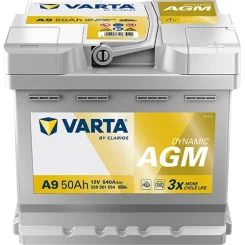 Akkumulátor 12V 50Ah/540A L- 207X175X190 Dynamic Agm - VARTA (550901054K262)