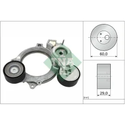 Szíjfeszítő, Hosszbordás Szíj - Schaeffler INA (534093510)