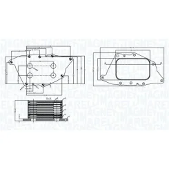 Olajhűtő, Motorolaj Bmw X1 1.5D/1.5/2.0 15- - MAGNETI MARELLI (RO0049)