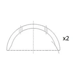 Távtartó Lemez, Főtengely Ford 1.6 Std - FAI AutoParts (BT3007-STD)