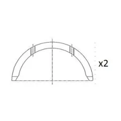 Távtartó Lemez, Főtengely Fiat 1.3D Std - FAI AutoParts (BT3006-STD)
