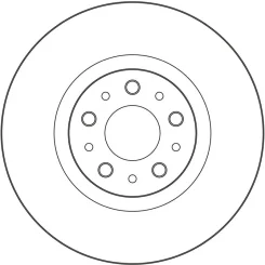 Féktárcsa Fiat P. Tipo 1,0-1,6 20- - TRW (DF4138)