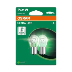 Izzó Ultra Life P21W 12V/21W Ba15S (Stop/Kormány) 2Szt. Blister (Eko) - ams-OSRAM (OSR7506ULT-2BL)