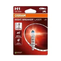 Izzó Night Breaker Laser H1 12V/55W P14,5S +150% 1Szt. Blister (Eko) - ams-OSRAM (OSR64150NL-1BL)