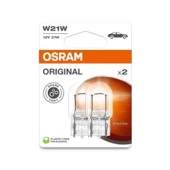 Izzó, Villogó W21W W3X16D 12V/21W (Teljesen Üveg) 2Szt. Blister (Eko) - ams-OSRAM (OSR7505-2BL)