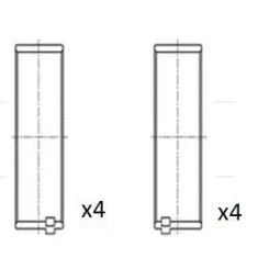 Hajtókar Csapágycsésze Bmw 2.0D 0.50 Készlet - FAI AutoParts (BB2027-050)