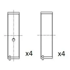 Hajtókar Csapágycsésze Opel 1.6D/1.8/2.0 Std - FAI AutoParts (BB2050-STD)