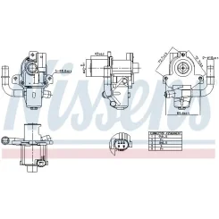 Szelep Egr Renault 1,5Dci - NISSENS (NIS98264)