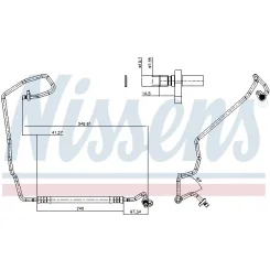 Cső Klíma Dacia Duster (Hm_) (19-) - NISSENS (NIS847019)