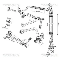 Cső Klíma Ford Transit 2.0 15-23 - TRISCAN (901016058)