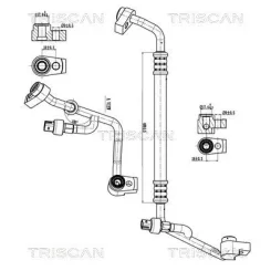Cső Klíma Ford Focus Iii 1.0 12-20 - TRISCAN (901016059)