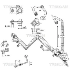 Cső Klíma Citroen Berlingo 1.6 Hdi 05-11 - TRISCAN (901028041)