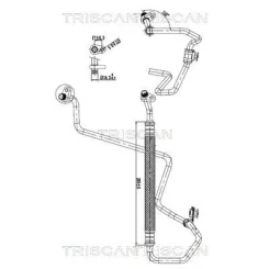 Cső Klíma Citroen C3 1.2 16- - TRISCAN (901028097)