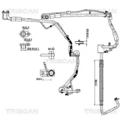 Cső Klíma Citroen Jumpy Ii 2.0Hdi 07-16 - TRISCAN (901028098)