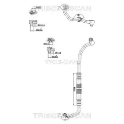 Cső Klíma Vw Polo V 1.2Tsi 09-22 - TRISCAN (901029024)