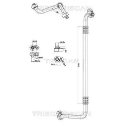 Cső Klíma Vw Polo V 1.2 09-14 - TRISCAN (901029026)