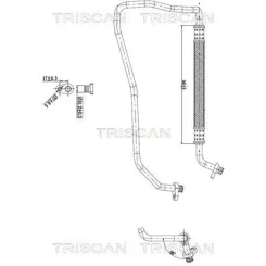 Cső Klíma C3 Aircross 1.2 17- - TRISCAN (901028014)