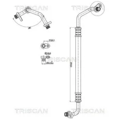Cső Klíma Citroen C4 1.6Hdi 10- - TRISCAN (901028104)